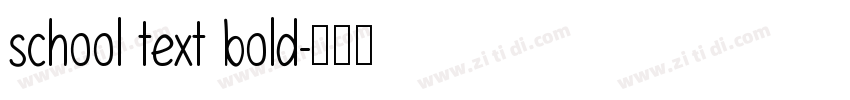school text bold字体转换